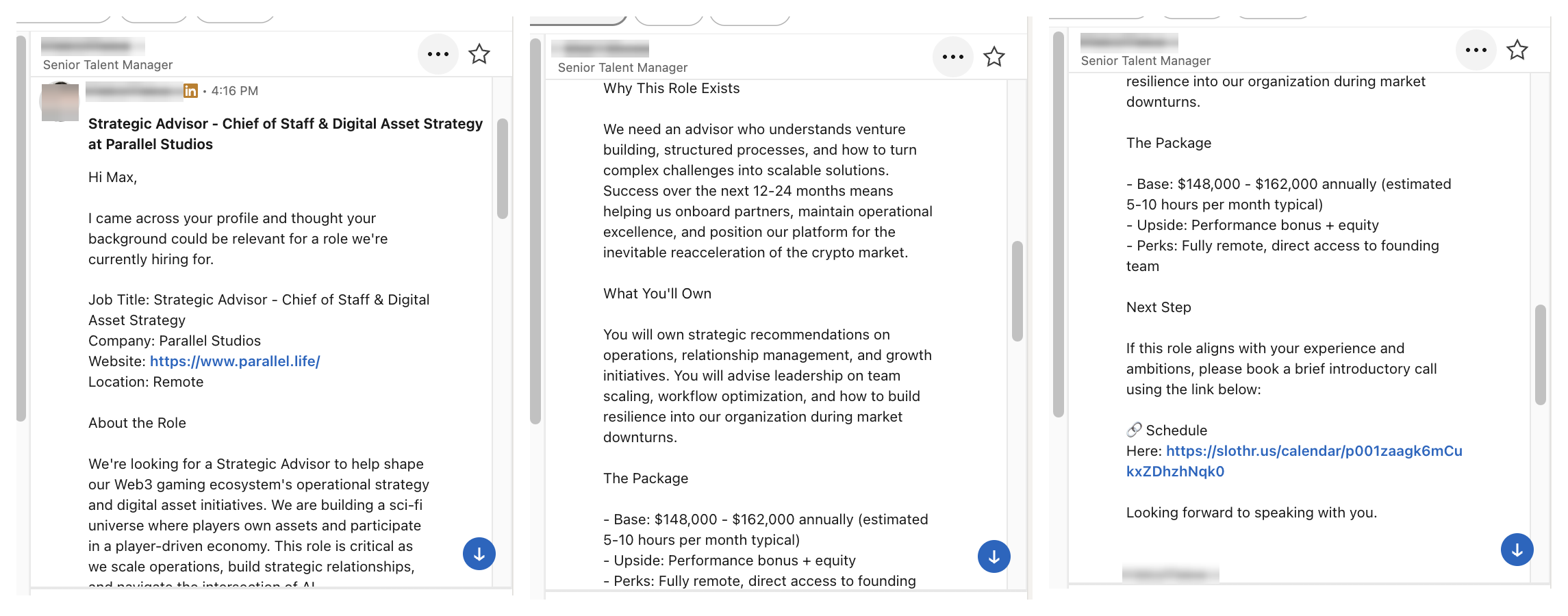 The fake recruiter message that started it